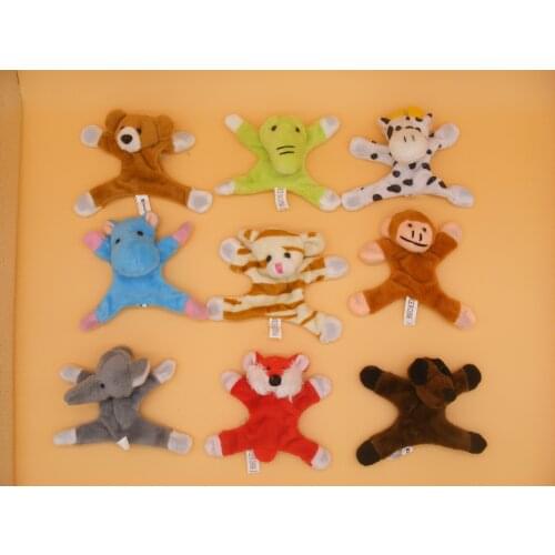 Free Shipping 6Pcs Cute Animal Refrigerator Magnet Stickers Plush Fridge Magnet Sticker Children Birthday Gift