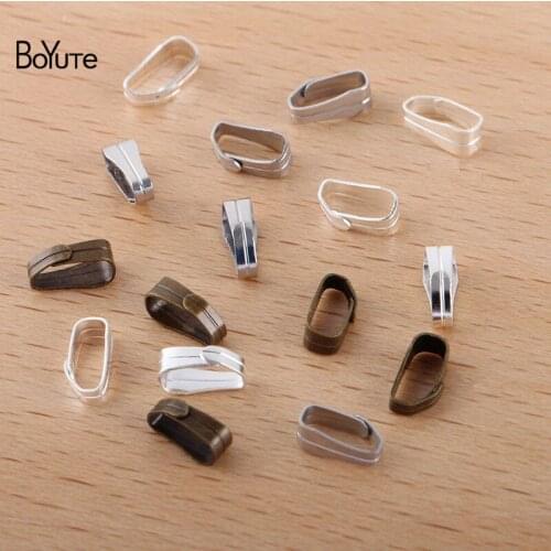 BoYuTe (500 Pieces/Lot) 6*2MM Metal Brass Clasps Factory Supply Handmade Diy Jewelry Accessories Wholesale