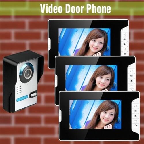 1V3 Home Door wired video intercom doorbell 7 Inch LCD Monitor Video Door Phone Intercom Door bell Camera Video Intercom system