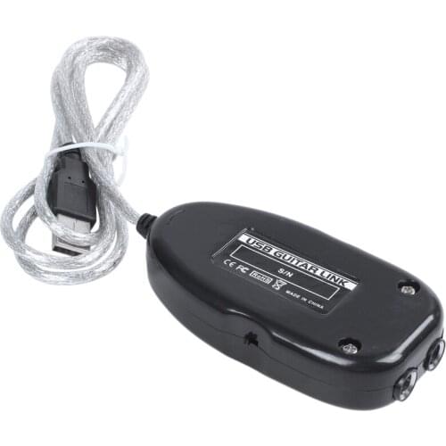 Guitar to USB Interface Link Cable Adapter MAC/PC Recording CD Studio Laptop