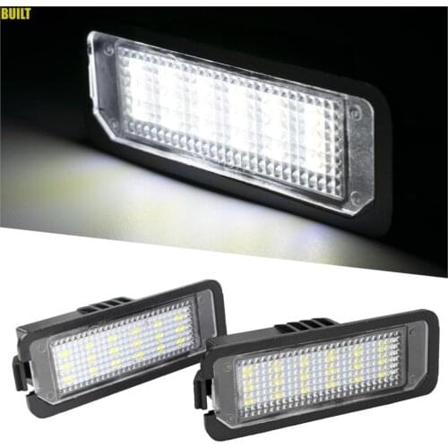 2pcs 18 LED Number License Plate Light Lamp Error Free for VW Golf Passat Polo CC Eos Beetle Scirocco Lupo for Skoda Superb 12V