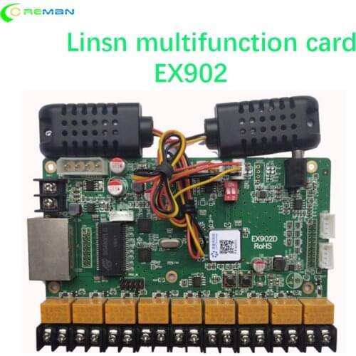 LINSN EX902 multifunction card Temperature Humidity Sensor Brightness Adjustment RV908 RV901 TS802D TS852D
