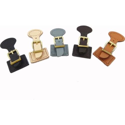 Fashion Leather Handmade Buckle Replacement for DIY Handbag Shoulder Bag Backpack Block Lock Accessories
