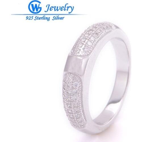 GW Fashion Jewelry Fashion Big 925 Sterling Silver Rings for Women Wedding Rings Natural Crystal Stone FRITV013H50