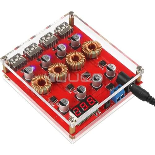 100W Power Supply Module DC 8V~30V to 5V Buck Converter Quick Charge 3.0 USB Charging Module DC 5V USB Charger/Adapter