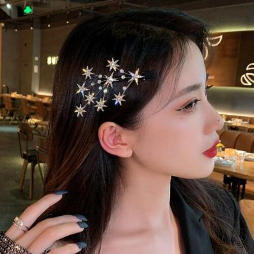 Star Glitter Diamond Hairpin Five-pointed Star Side Hairpin Girl Side Bangs Clip