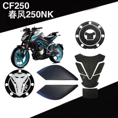 Motorcycle Tank Sticker 3D Rubber Gas Fuel Oil Tank Pad Protector Cover Sticker Decals For CFMOTO 250NK NK250 250