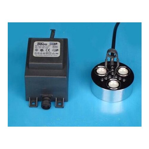 Brand new Ultrasonic mist maker fogger 3 head humidifier + transformer 900ml/h with color light