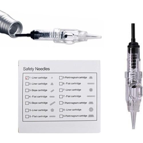 1R/3R/5R/7R/9RL Disposable Tattoo Needle permanent makeup micro needle for swiss motor eyebrow lip handpiece pen tattoo gun