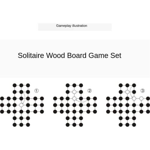 Solitaire Board Chess Classic Educational Toys Puzzle Strategy Games Sets