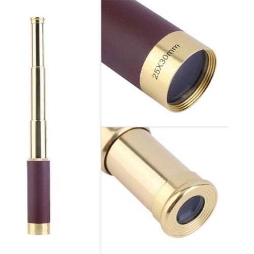 Pirate Single Handheld Binocular Stainless Steel 25 X30 Case Gift