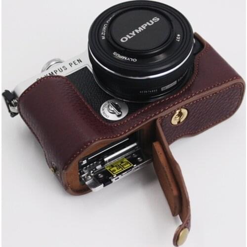 Suitable for Olympus PEN E-P7 micro-single camera bag leather protective holster ep7 handle base shell