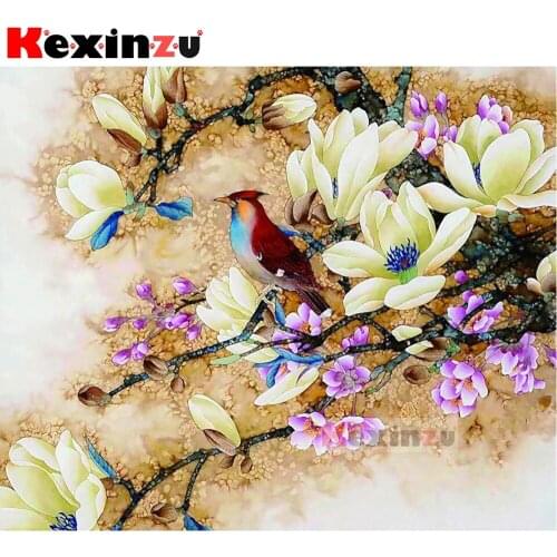Full 5d Square/Round Diamond Painting-Flowers and birds-Diamond Embroidery kit Cross Stitch Mosaic Full Picture Rhinestone Decor