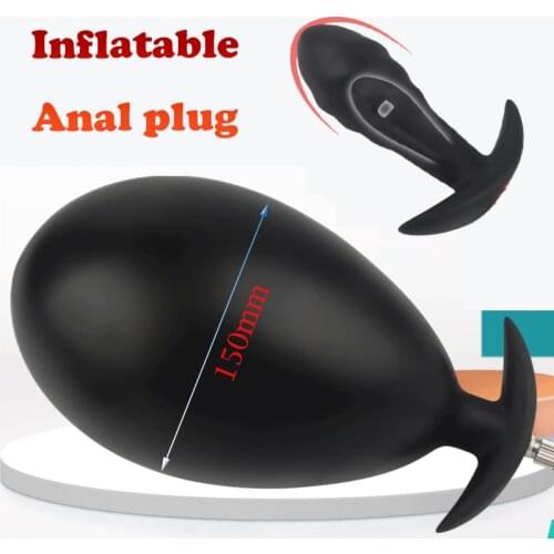 Super Large Anal Plug Huge Inflatable Butt Plug Vagina Anus Expansion ButtPlug Adult Games Erotic Anal Sex Toy for Men Women Gay