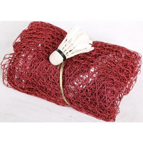 Professional Standard Polypropylene Badminton Net Outdoor Garden Sport Training Tennis Net Mesh Volleyball Net 6.1X0.76M