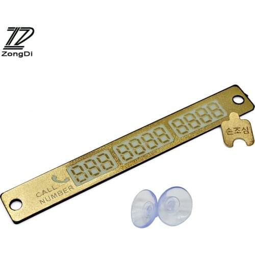 Luminous Phone Number Parking Card Car-Styling for Alfa Romeo Toyota c-hr Avensis RAV4 Auris Renault Duster Logan Captur 2017