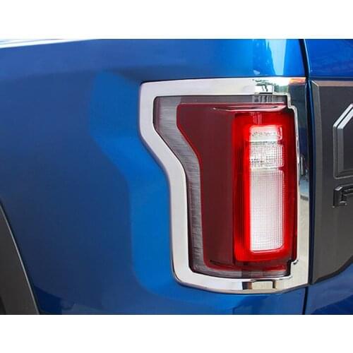 High-quality ABS rear lampshade 2017 FOR Ford Raptor f-150 tail light box taillights electroplated paint decorative borders