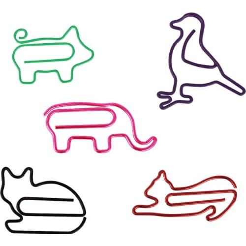 Animal Clip mixed Colors Paper Clip Cartoon design paperclip Large Sized cat Paper Clip