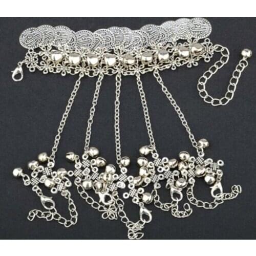 Women Fashion Punk Hollow Bracelet Bangle Chain Link Vintage Finger Hand Harness Jewelry Cuff Bracelet Female Gift