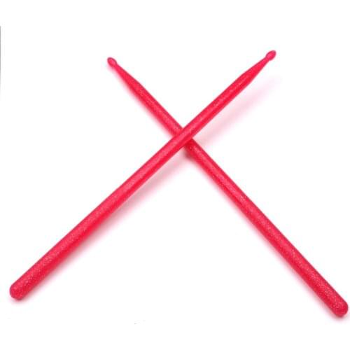 1 Pair Bass Snare Drum Beaters Mallets Drumsticks 5A Replacement for Drummer Pink