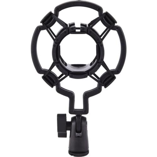 1PC 3KG Bearable Load Mic miniphone Shock Mount Clip Holder Stand Radio Studio Sound Recording Bracket Black Professional