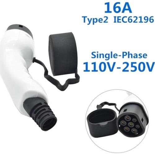 16A Type 2 EV Side IEC62196 European Standard Plug No Cable Single Phase IEC Female AC Plug EV Charging