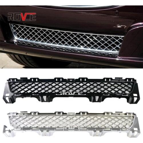 ROVCE Car Chrome And Black Front Bumper Lower Center Grille Grill For Jaguar XJ 2010-2015 C2D3580 C2D23093 Racing Grills