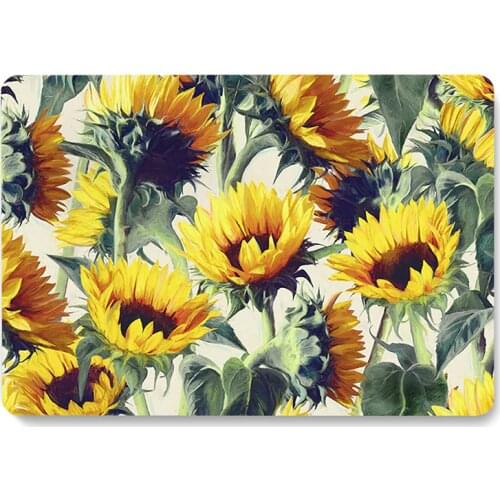 Sunflower Pattern Laptop Case For MacBook Retina Air 11 12 13.3 New Pro 15.4 16 inch Cover shell
