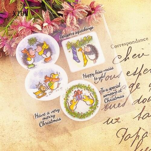 Hot selling Hedgehog transparent clear stamp / silicone seal roller stamp DIY scrapbook album / card production