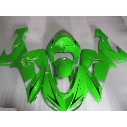 Custom green Fairing kit for KAWASAKI Ninja ZX10R 06 07 ZX 10R 2006 2007 zx 10r Motorcycle Fairings set+7gifts KF01