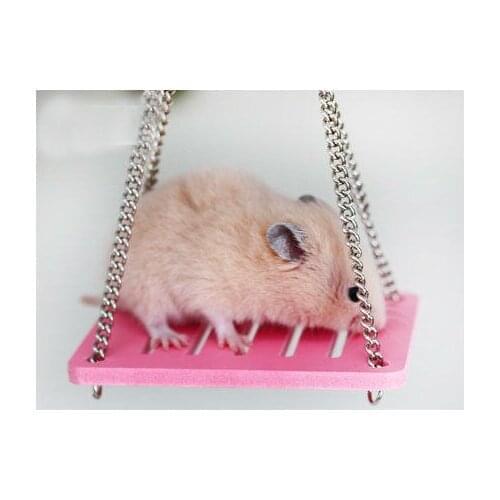 Multiple colour Hamster swing color wooden swing toy supplies small pet supplies toys Stable and safe