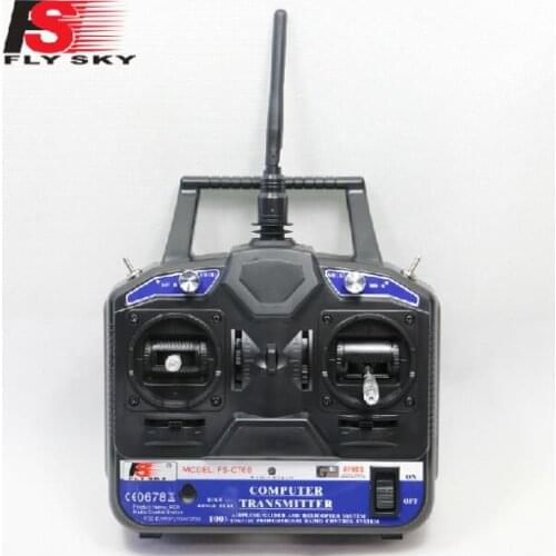 Genuine FlySky 2.4G 6CH Channel FS-CT6B Transmitter + Receiver Radio System Remote Controller RC Plane Helicopter Multirotor