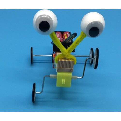 Science and technology small invention science experiment electric model crawler assembly robot diy material package wholesale