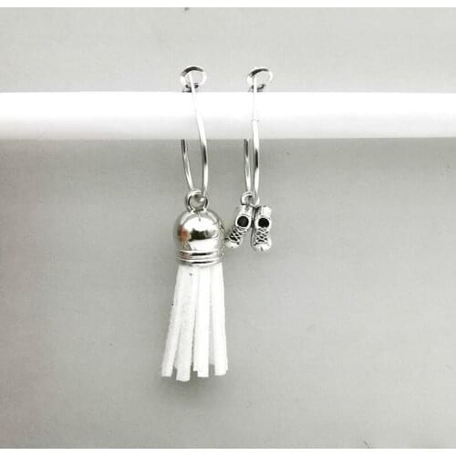 Irregular Leather Tassel Alloy Earrings Fashion Rings Friends Gift Jewelry Women Gift Accessories Small Hoop Earrings Christmas