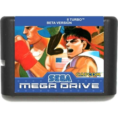 New Arrival SF2 TURBO BETA VERSION 16 bit MD Game Card For Sega Mega Drive For Genesis