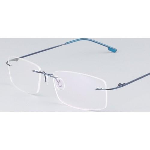 NYWOOH Men Lightweight Rimless Glasses Frames Memory Titanium Eyeglasses Spectacle Prescription Optical Frames