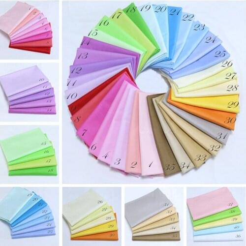 Solid Color Pure Cotton Twill Sewing Fabric For DIY Dolls Handmade Home Decoration Accessories By Meters
