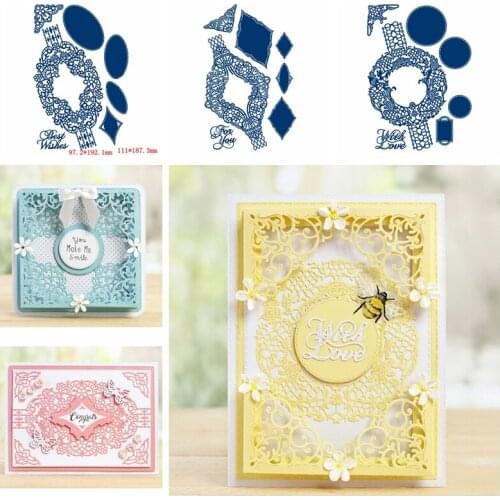 Huge Pop-up Lace Edge Frame Metal Cutting Dies Stencils for DIY Scrapbooking Photo Album Decorative Embossing Craft Die Cut 2019