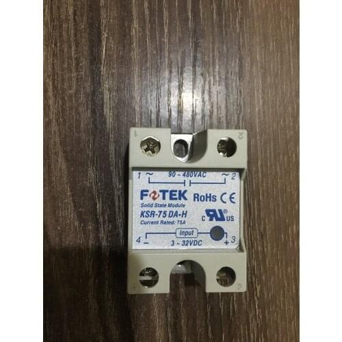 Original FOTEK economy high voltage solid state relay KSR-75DA-H 90-480VAC 3-32VDC