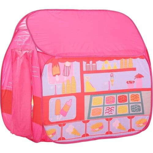 Childrens Tent Play Tent Portable Foldable Princess Camping Game House Gourmet Castle Four Corner House Toy Ocean Ball Pool