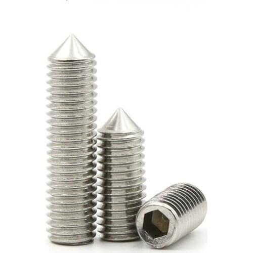 304 Stainless Steel Tip Head Inner Six Angle Set Screws M4*6