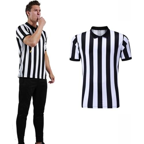 Shinestone Referee Shirt Mens Basketball Soccer Referee Jersey 100% Polyester Referee Uniform Adults Football Referee Uniform