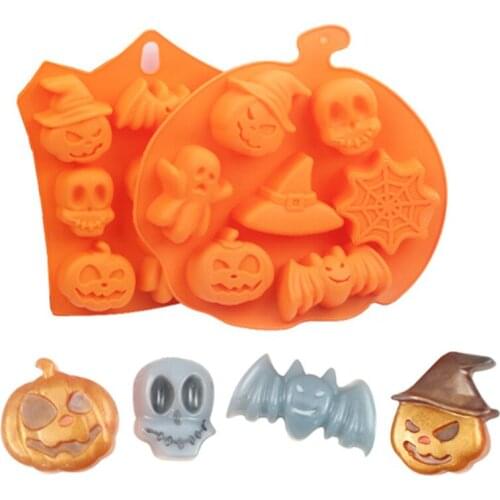 Halloween/Easter Pumpkin Silicone Mold Fondant Cake Chocolate, Soap, Candle, Fudge DIY Baking Mold Kitchen Gadgets
