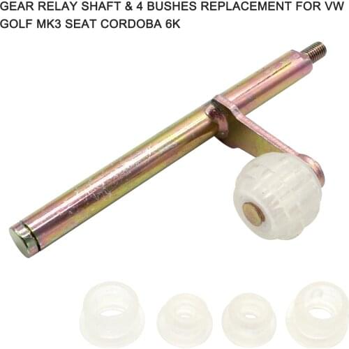 Gear Relay Shaft & 4 Bushes Replacement for VW Golf Mk3 SEAT Cordoba 6K