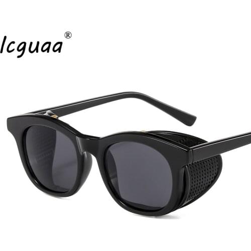 Steampunk Plastic Men sunglasses UV400 Sun glasses 2020 Punk italy design ce Lentes de sol mujer 2019 Oculos de sol