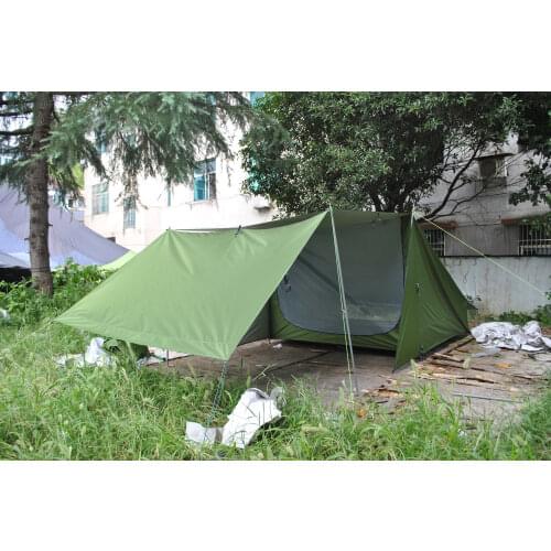 Outdoor Ultralight Camping Tent (no poles) 4 person Tent Sun Shelter,CZX-503 4 Person A- frame Shelter Tent,Multi-use tent