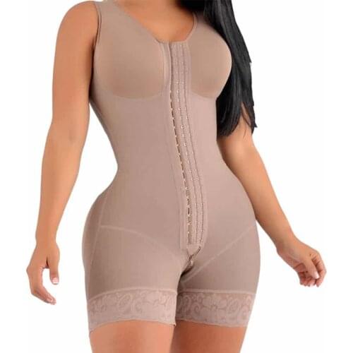 High Compression Short Girdle With Brooches Bust For Daily And Post-Surgical Use Slimming Sheath Belly Women
