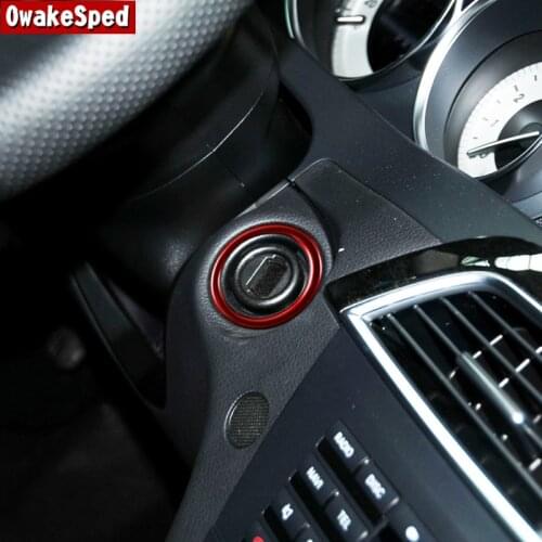 Car Ignition Key Ring Decoration Stickers Trim For Mercedes Benz C E Class W204 W212 GLK X204 CLS Interior Accessories