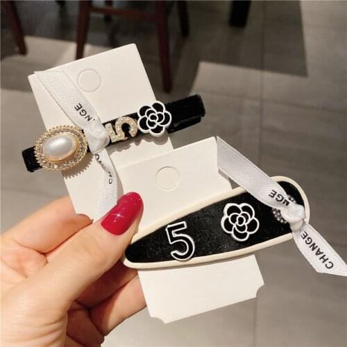 Adult Women Camellia Pearl Barrettes Hairpins Crystal Hair Clips Fashion Korean Lady Girl Head Wear Accessories-AS-W20