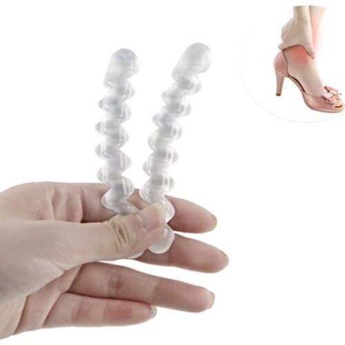 1 Pair Self-adhesive Gel Non-slip Foot Patch Anti-wear Silicone Crystal Women High Heel Shoe Sticker Cushion Pad Foot Hind Care